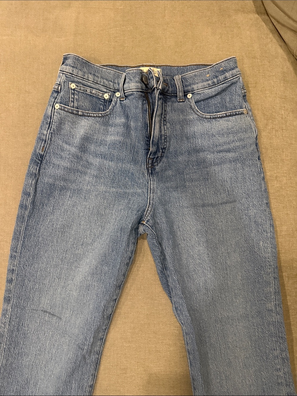 Madewell High-Rise Straight Jeans - Light Blue Denim